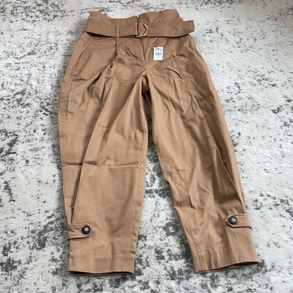 NWT Express ankle high rise belted pants - Picture 2 of 5